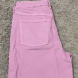 Old Navy Sky-Hi Wide Leg Jeans in Vibrant Pink